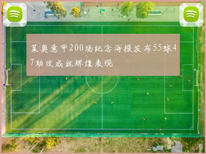 莱奥意甲200场纪念海报发布55球47助攻成就辉煌表现